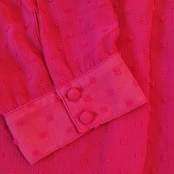 Torrid Ladylike Pink Tie Front Relaxed Blouse - Picture 4 of 9